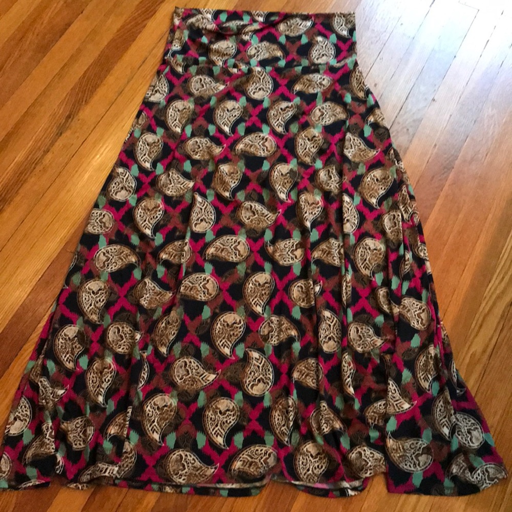 XL paisley print Lularoe maxi skirt